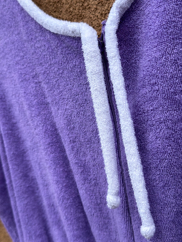 Purple Terrycloth Romper by Granada - Medium