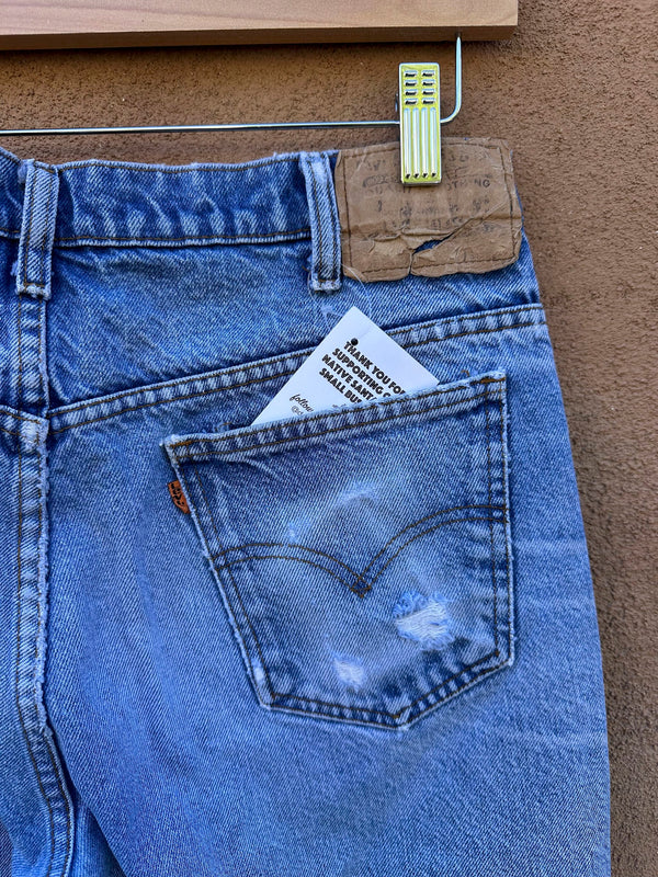 Levi's Orange Label 1970's Jeans with Perfect Wear 34 x 30