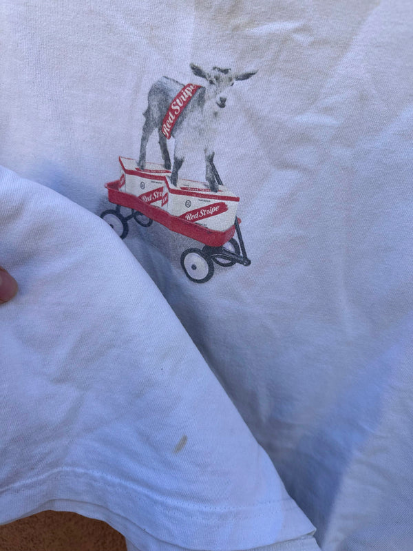 Red Stripe T-shirt L/XL