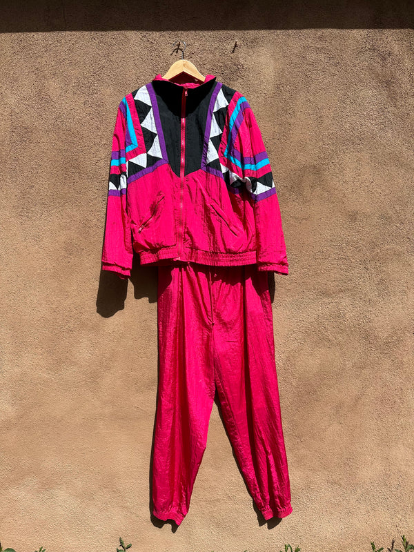 80's Pink Pro Gear Sweatsuit, 2-Piece