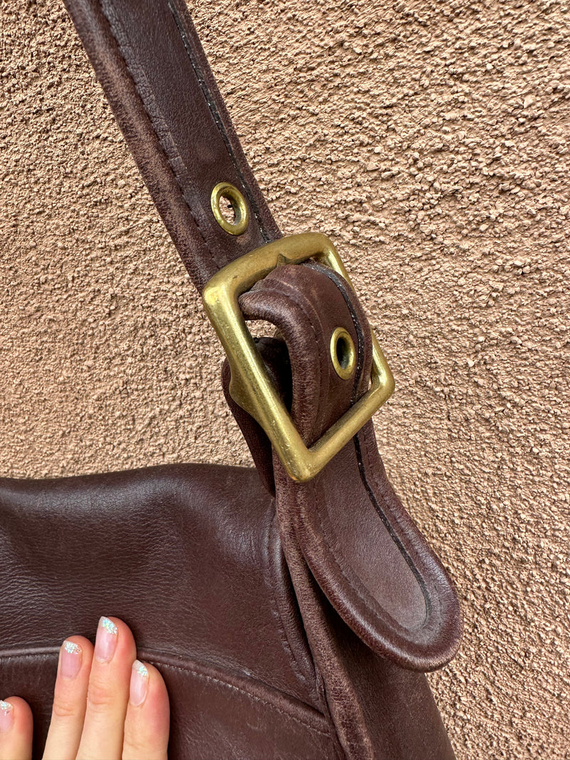 Brown Coach Medium Saddle Purse