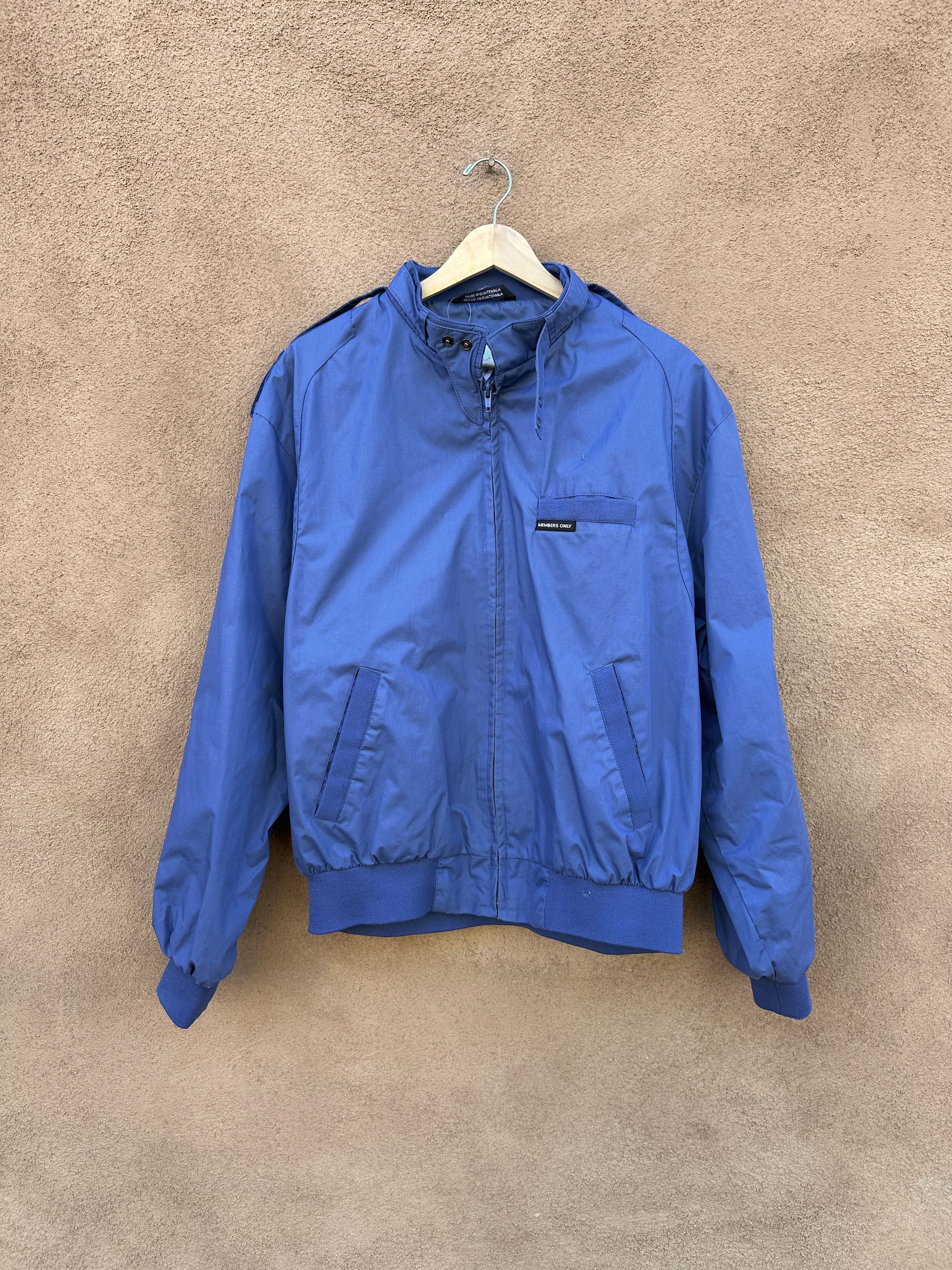 Vintage Blue Members Only Lightweight Cafe Racer Jacket – DESERT MOSS ...
