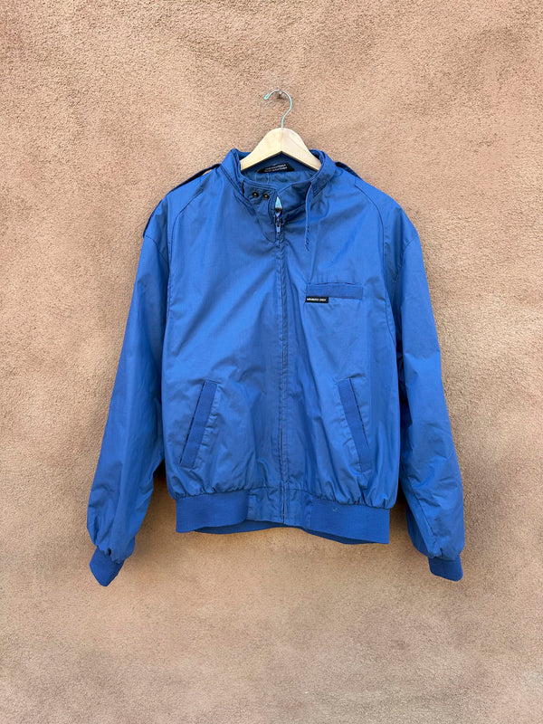 Blue Members Only Lightweight Cafe Racer Jacket