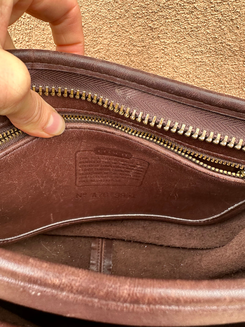 Brown Coach Medium Saddle Purse