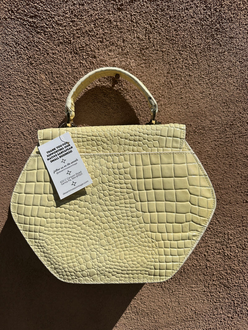 Faux Leather "Reptile" Purse with Strap