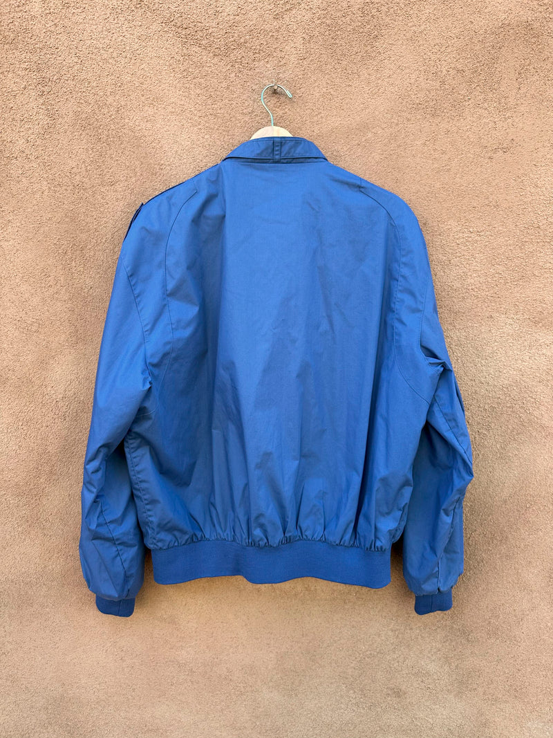 Blue Members Only Lightweight Cafe Racer Jacket