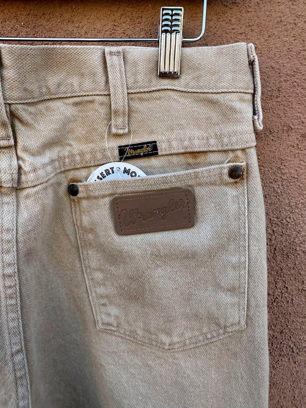 Tan Wrangler Jeans Cowboy Cut 33 x 36, as is - wear