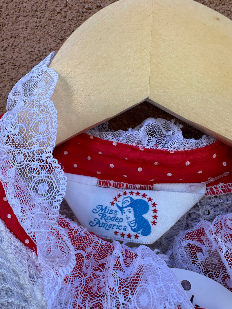 1980's Miss Rodeo America Western Blouse