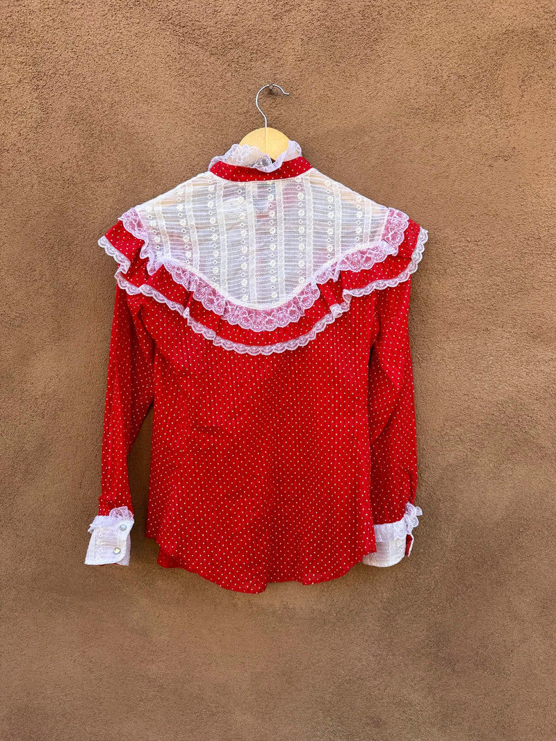1980's Miss Rodeo America Western Blouse