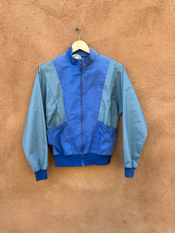 Blue Colorblock Lightweight Jacket - as is, handmade