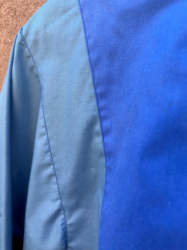 Blue Colorblock Lightweight Jacket - as is, handmade