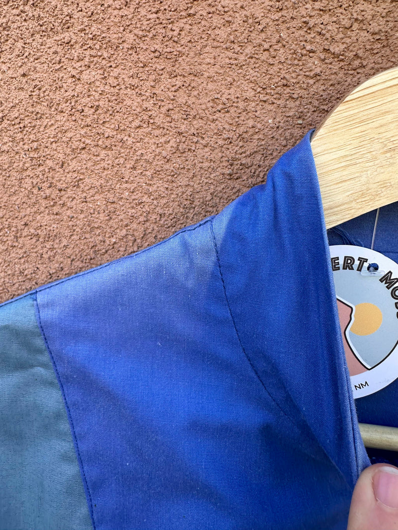 Blue Colorblock Lightweight Jacket - as is, handmade