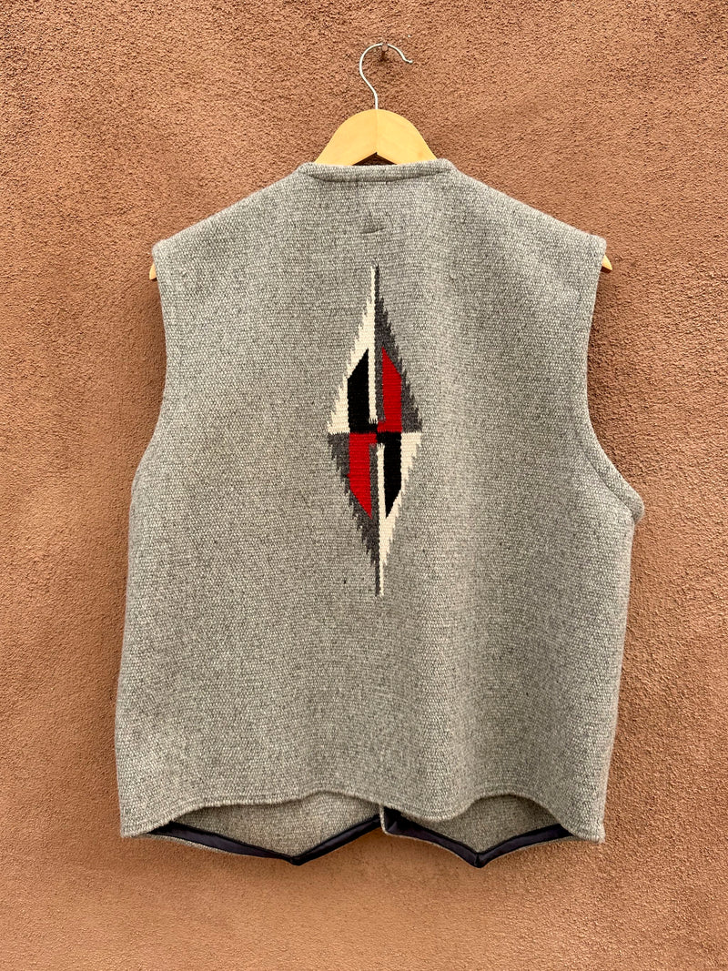 Gray Ortegas Hand Loomed Wool Chimayo Vest, Size 46 (on hold)