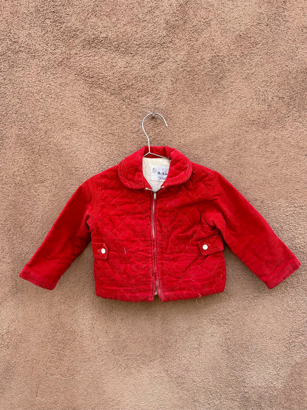 Red Corduroy 1950's Hi-Line Kid's Jacket