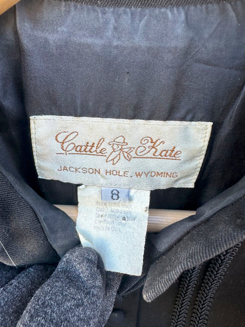 1800's Style Pleated Puff Sleeve Blouse and Palazzo Pants - Gabardine Wool