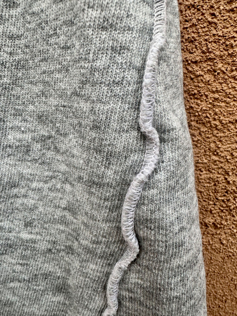 Fleece Heather Gray Mini Skirt - Made in USA