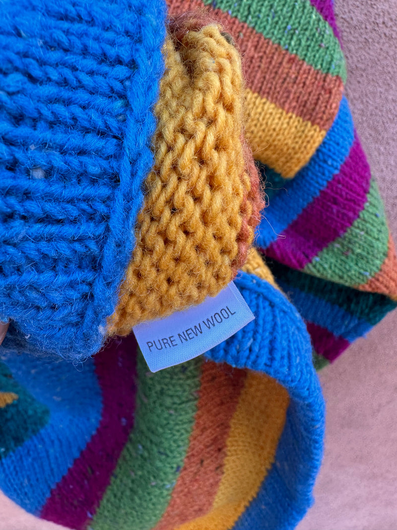 AVOCA Striped Sweater - 100% New Wool