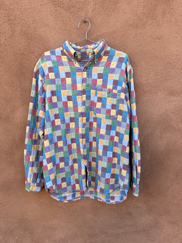 Multi Color Quilted Shirt by Territory Ahead