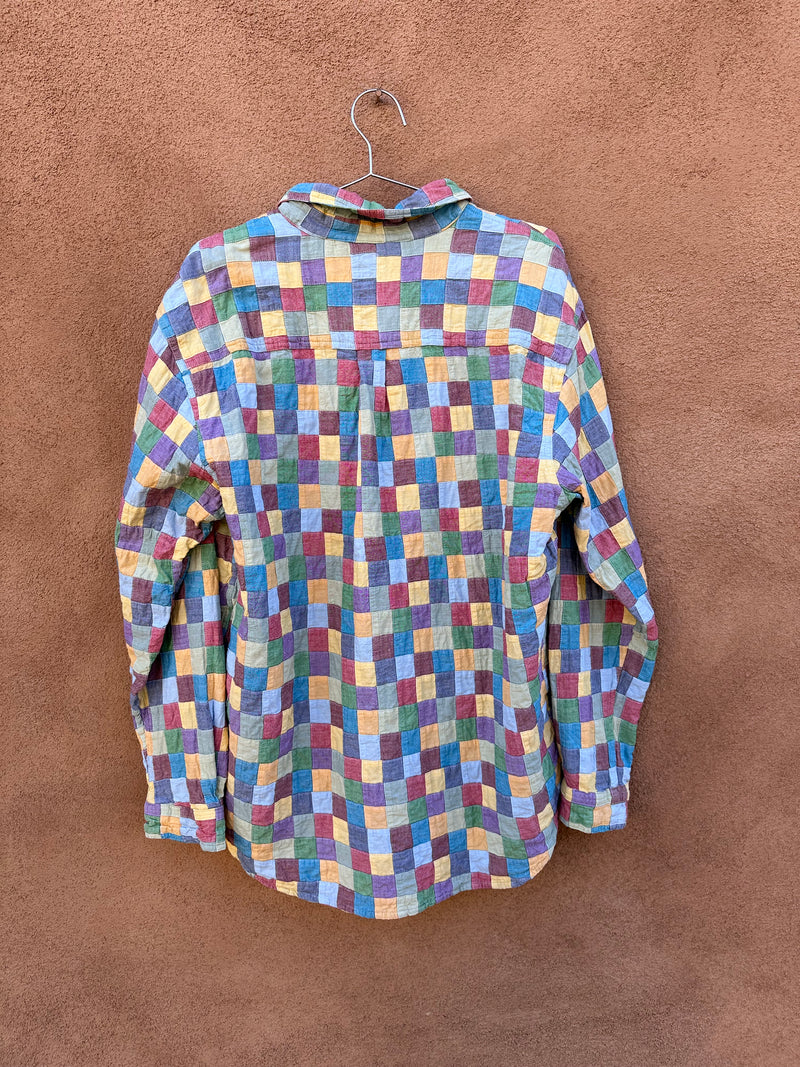 Multi Color Quilted Shirt by Territory Ahead