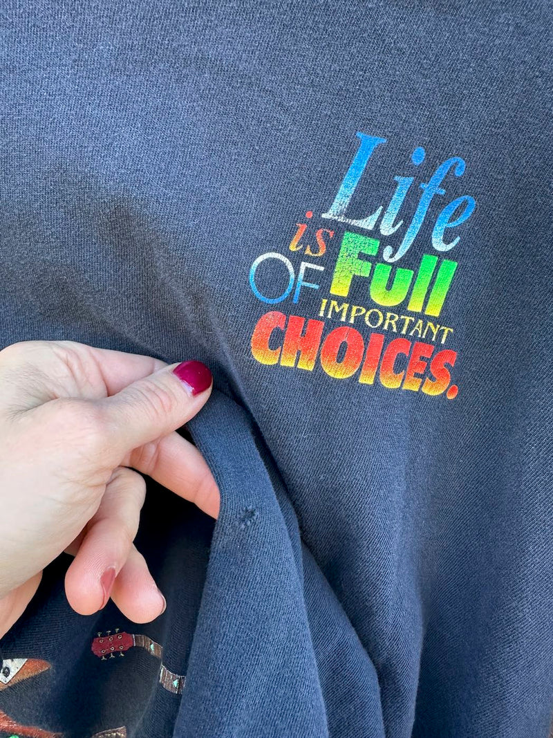 1994 Long Sleeve Life is Full of Important Choices Guitar T-shirt - as is