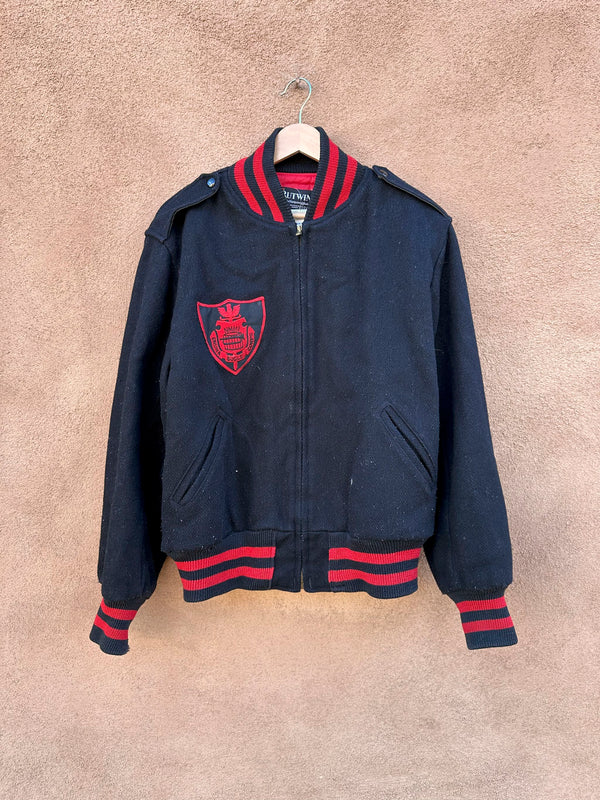 1970's Drums & Bugle Corps Wool Letterman Jacket, Med? - as is
