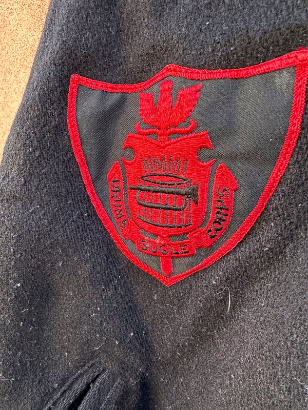 1970's Drums & Bugle Corps Wool Letterman Jacket, Med? - as is