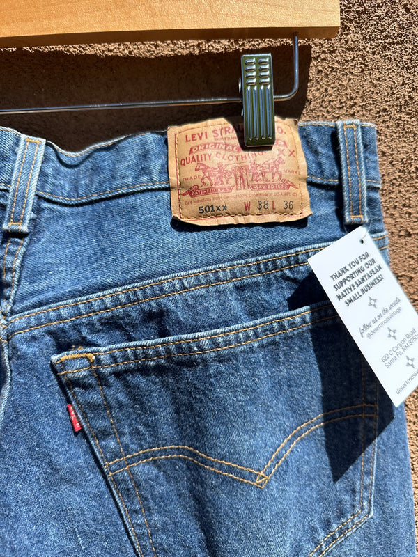90's 501XX Levi's Jeans, Made in the USA, 38 x 36