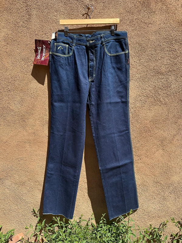 Jordache Dark Wash 1980's Deadstock Jeans 38 x 36 (with Stretch Tag)