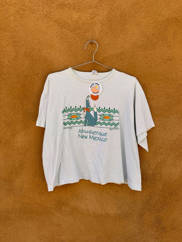 1989 Howlin' Coyote Albuquerque, New Mexico Cropped T-shirt