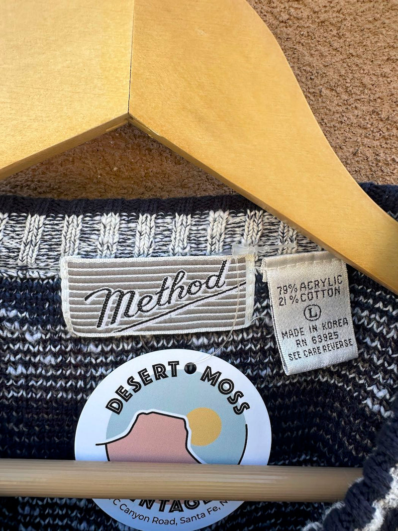 90's Geometric Sweater by Method