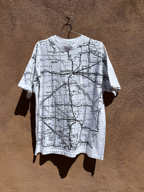 90's Texas Map Tee - XL