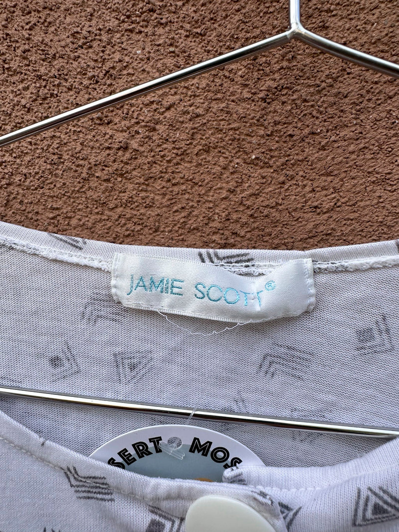 Dolman Sleeve 1980's Button Up by Jamie Scott