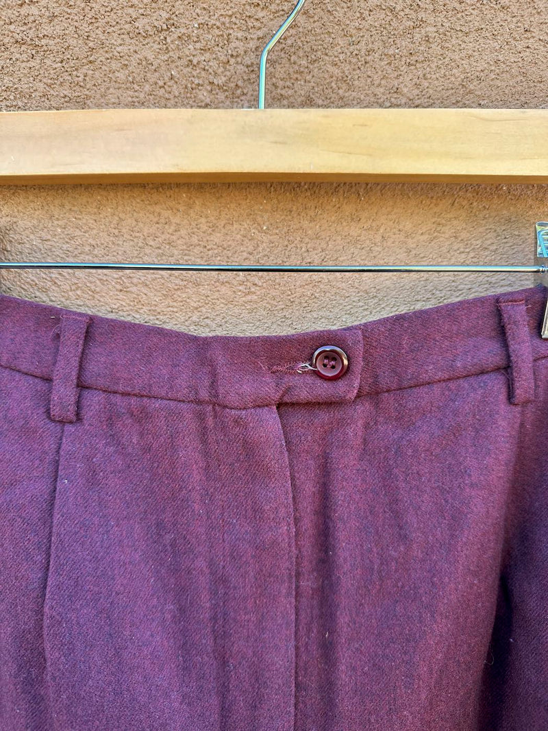 Burgundy Pendleton 100% Wool Blazer & Slacks - Made in USA