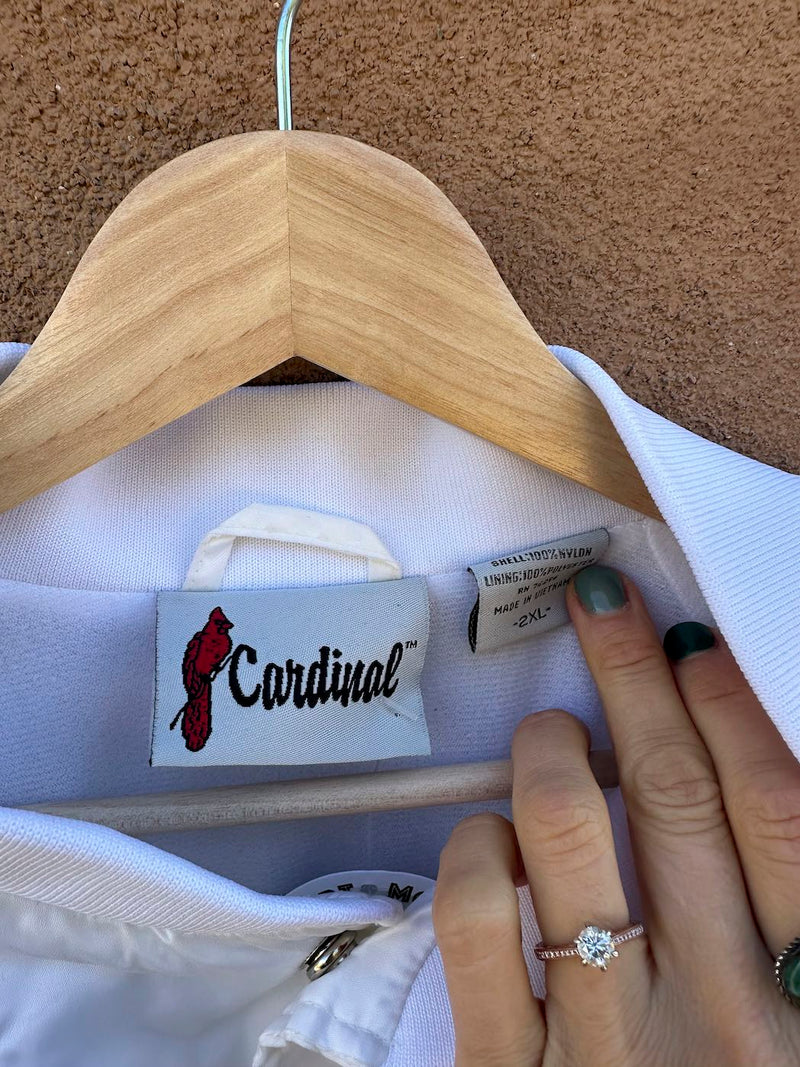 White Satin Elks Hoop Shoot Jacket