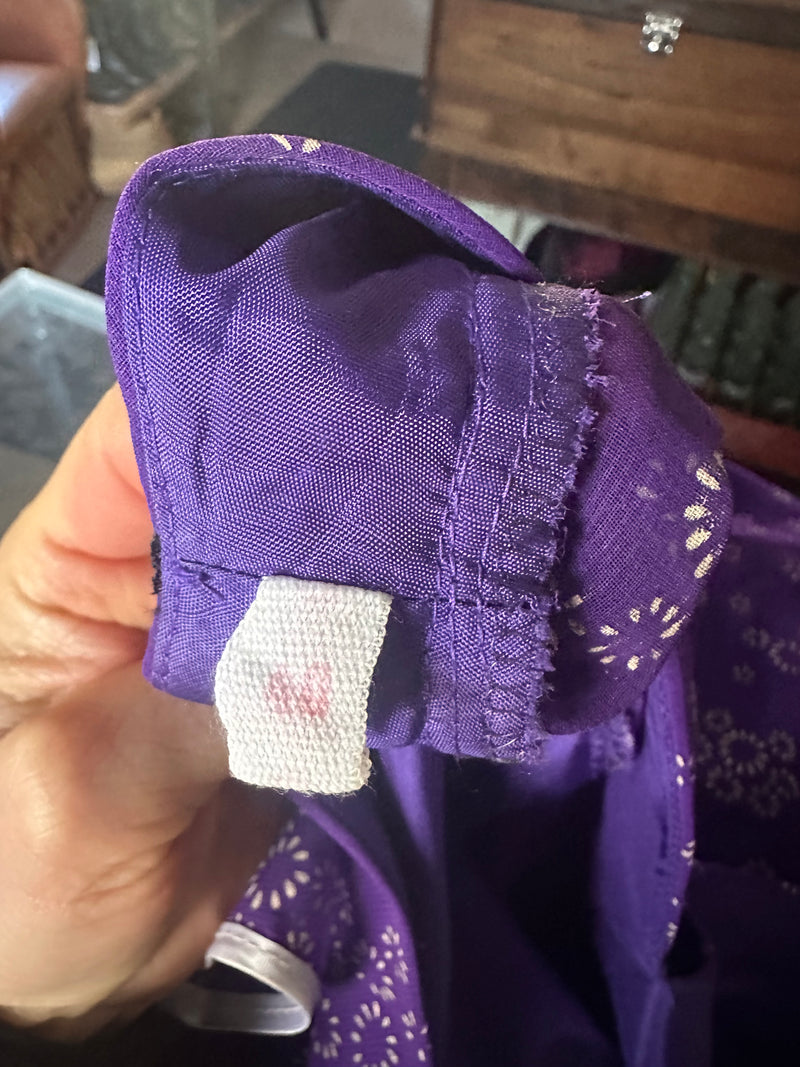 Purple Prairie Style Tie Dress