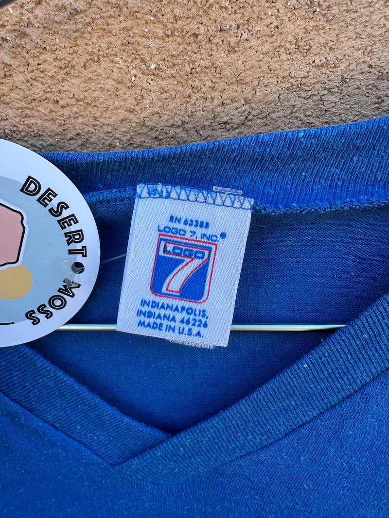 Seattle Seahawks Logo 7 Sport Stripes 1980's T-shirt