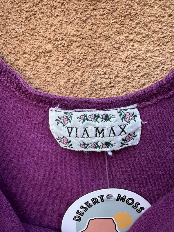 Via Max Purple Tank Top
