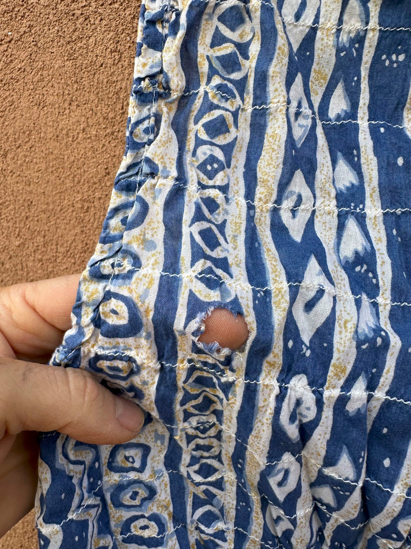 Tribes Sleeveless Blouse, 100% Cotton - as is