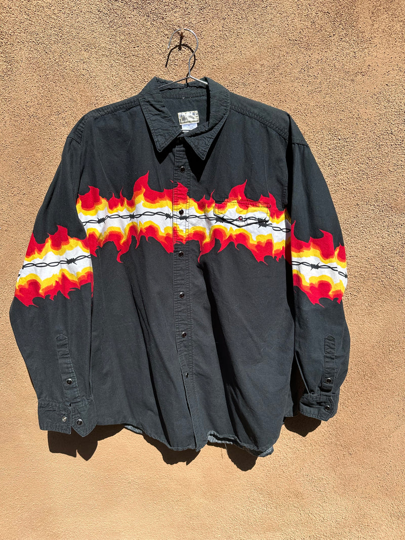 Fire & Barbed Wire Western Shirt