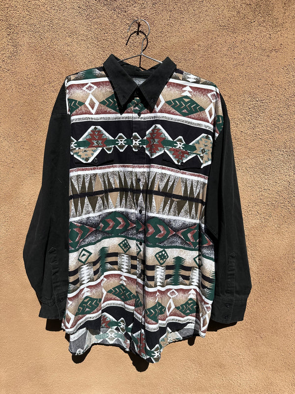 Roughrider Black/Earthtone Western Shirt