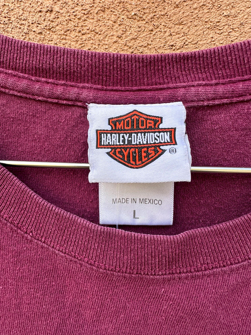 Maroon Thunderbird Harley Davidson 2006 T-shirt
