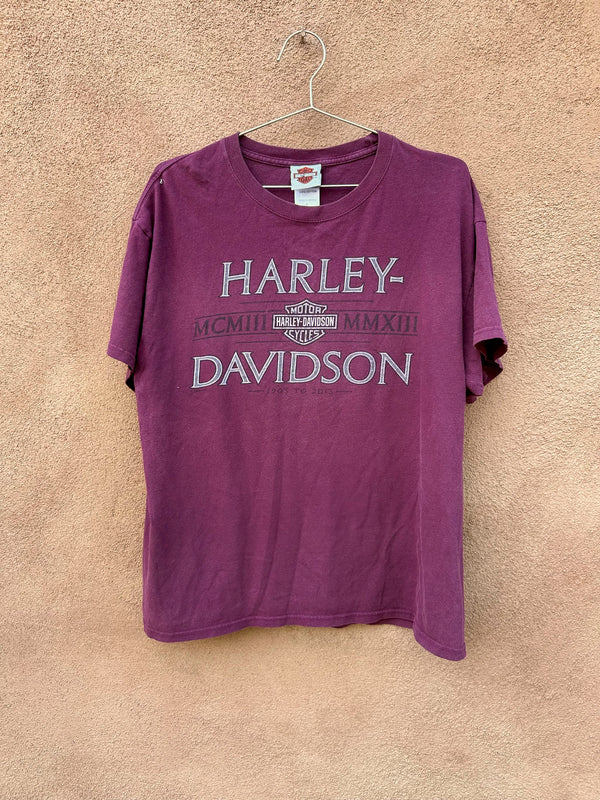 Maroon Thunderbird Harley Davidson 2006 T-shirt