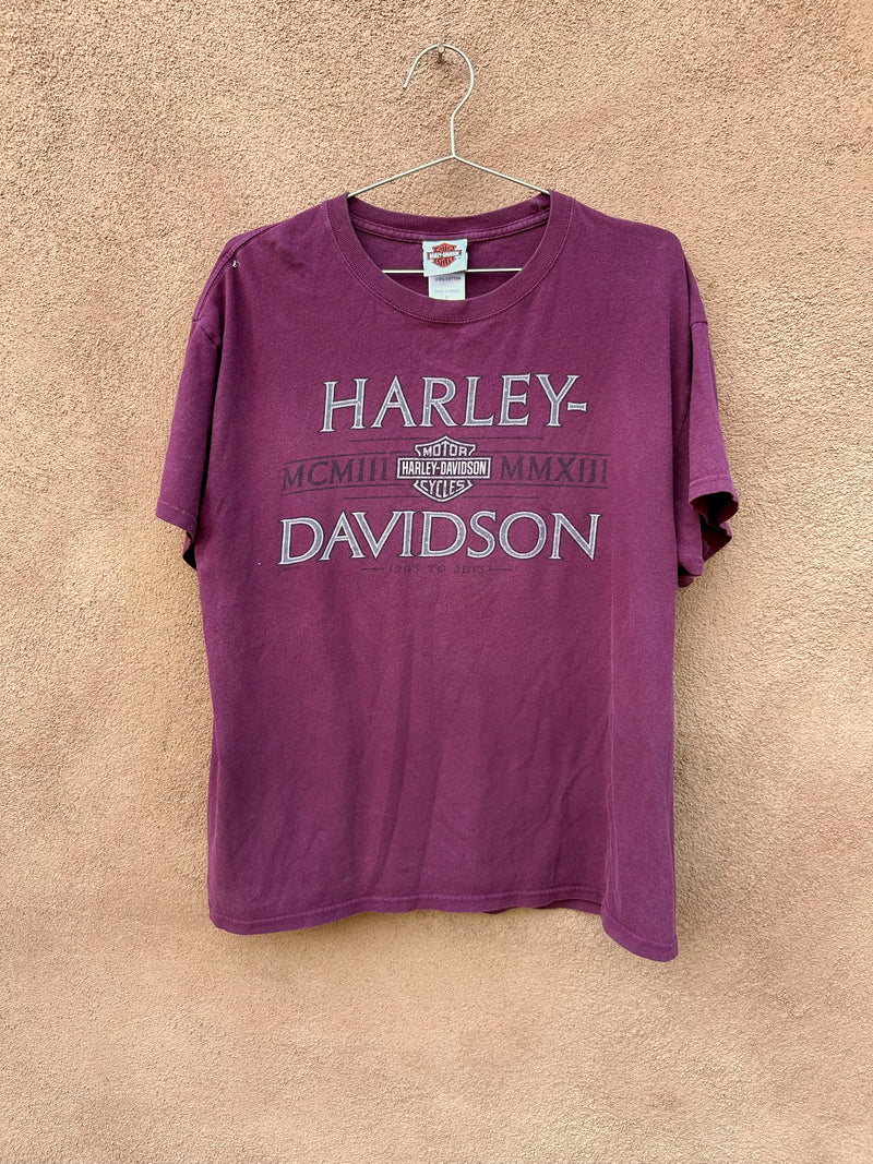 Maroon Thunderbird Harley Davidson 2006 T-shirt