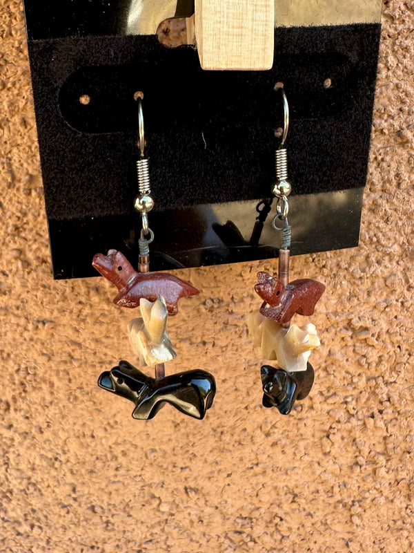 Navajo Animal Fetish Earrings