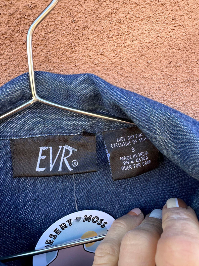 Denim EVR Blouse with Studs