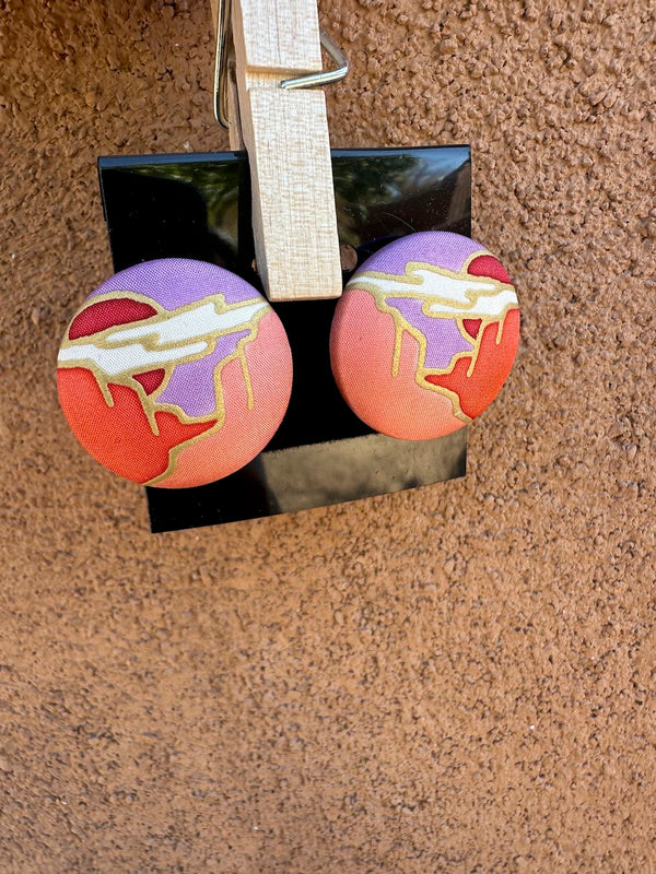 1980's Satin Desert Earrings