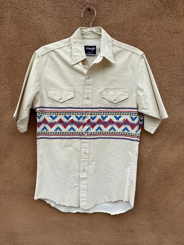 Wrangler Cotton Short Sleeve Southwest Bar Shirt