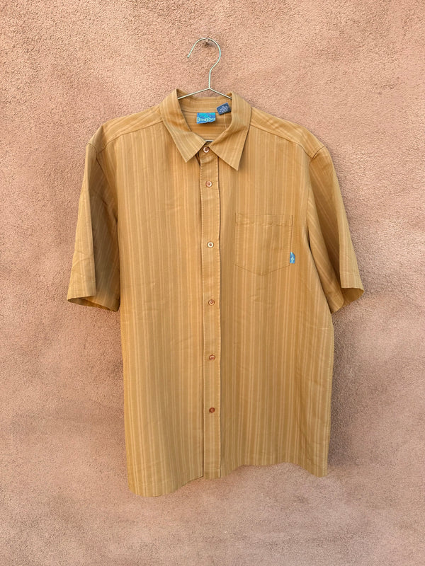 Mustard Color 90's Gotcha Short Sleeve Shirt