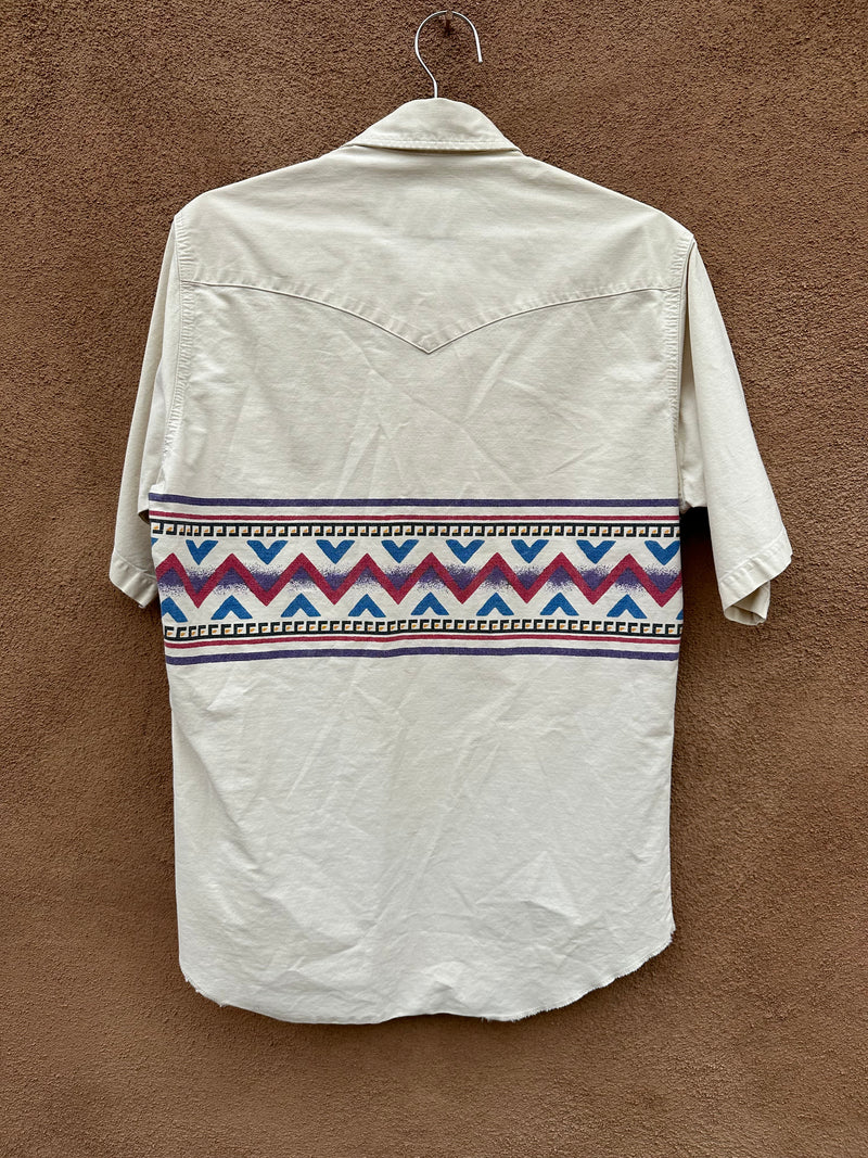 Wrangler Cotton Short Sleeve Southwest Bar Shirt