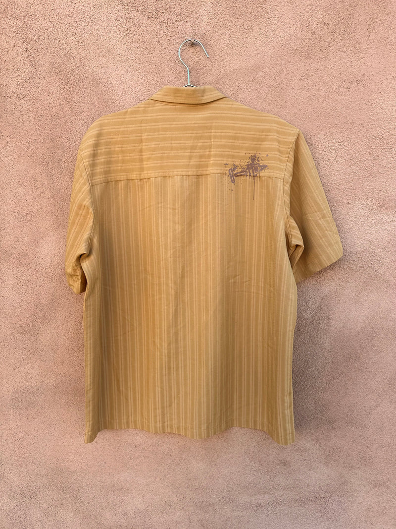 Mustard Color 90's Gotcha Short Sleeve Shirt